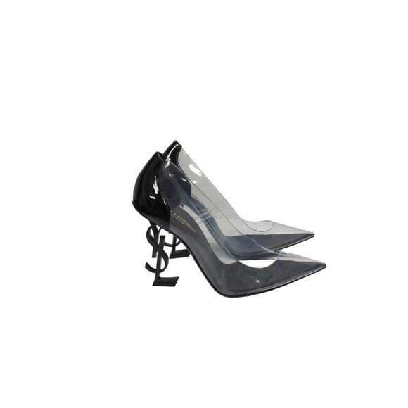 Saint Laurent Black and Clear Heels - Picture 1 of 10